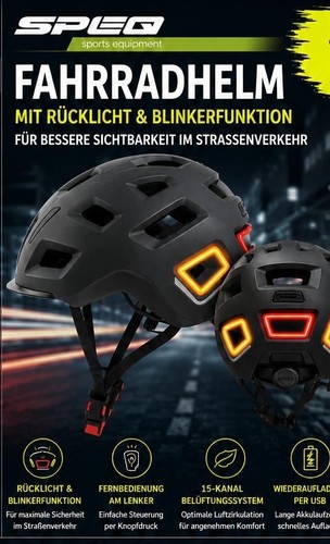 Fahrradhelm mit blinker - ,