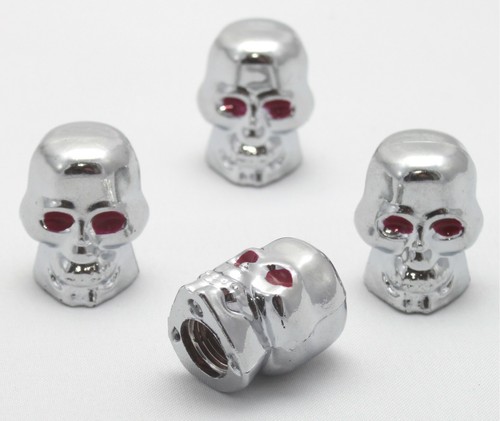 Ventilkappe totenkopf skull - 4x,